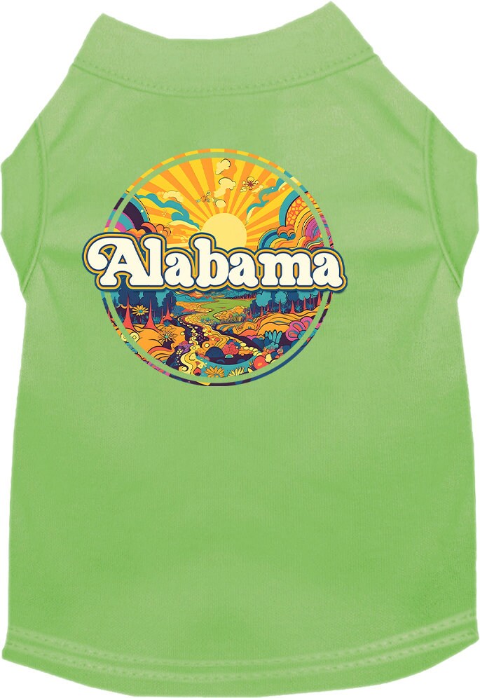 Camiseta serigrafiada para perros y gatos, "Alabama Trippy Peaks"