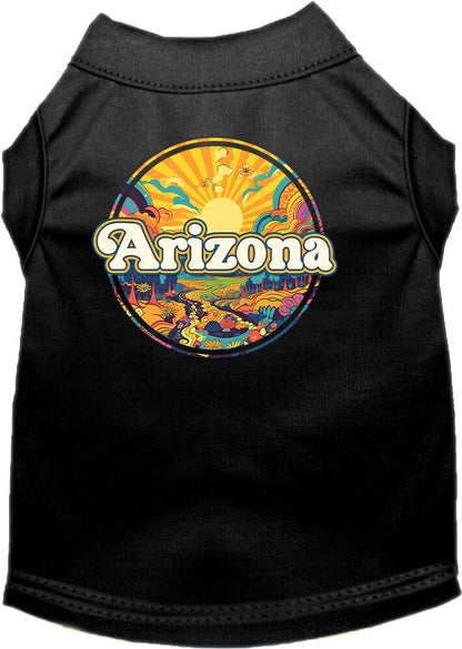 Camiseta serigrafiada para perros y gatos, "Arizona Trippy Peaks"