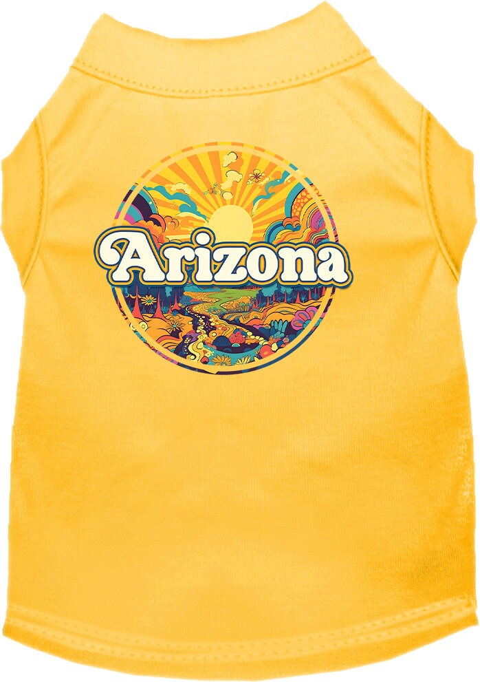 Camiseta serigrafiada para perros y gatos, "Arizona Trippy Peaks"