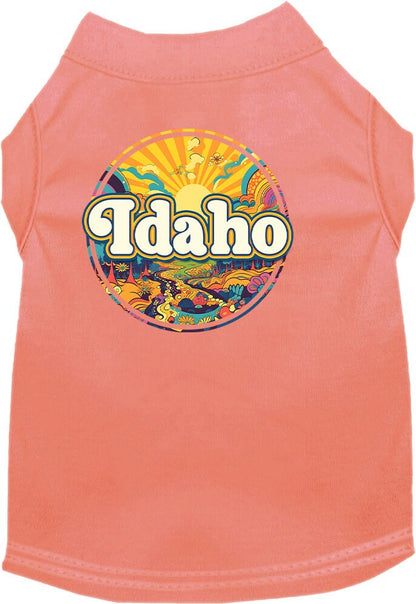 Camiseta serigrafiada para perros y gatos, "Idaho Trippy Peaks"