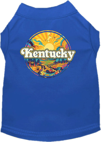 Camiseta serigrafiada para perros y gatos, "Kentucky Trippy Peaks"