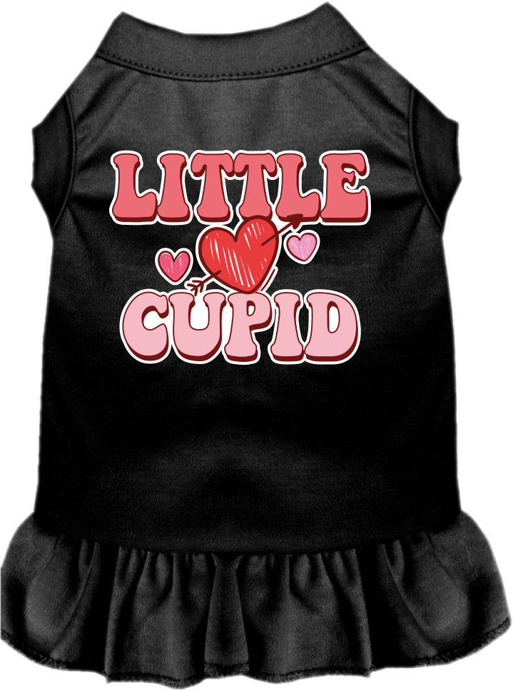 Pet Dog & Cat Screen Printed Dress "Little Cupid"