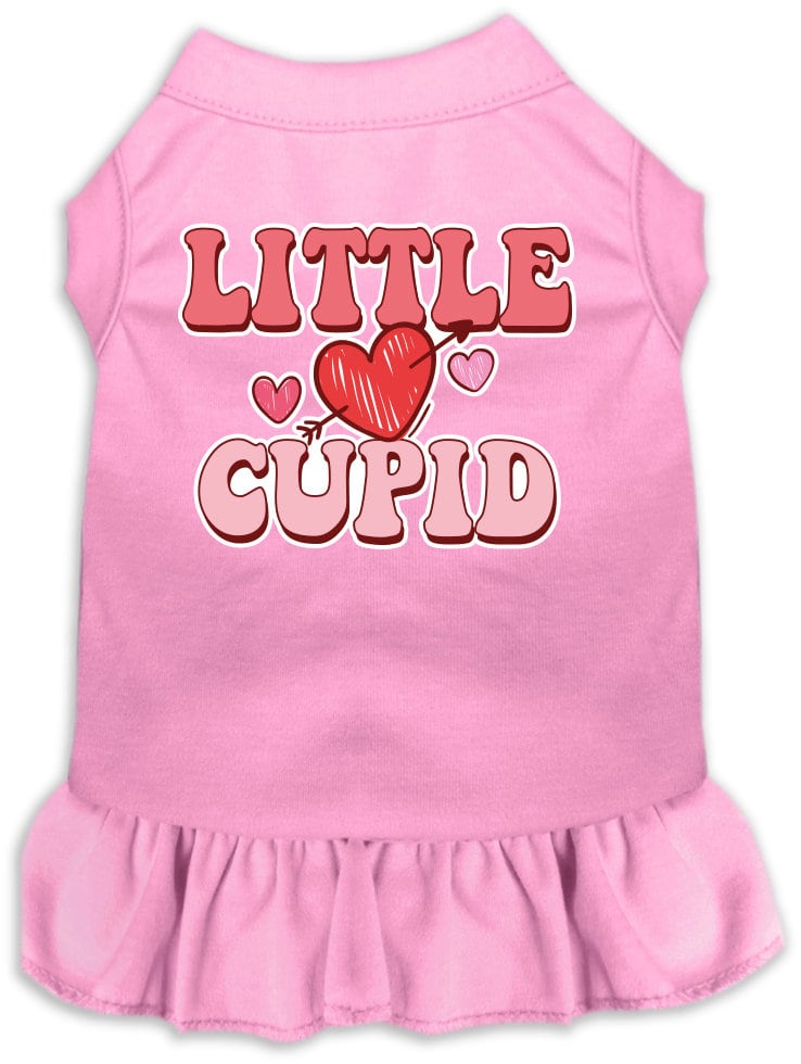 Pet Dog & Cat Screen Printed Dress "Little Cupid"