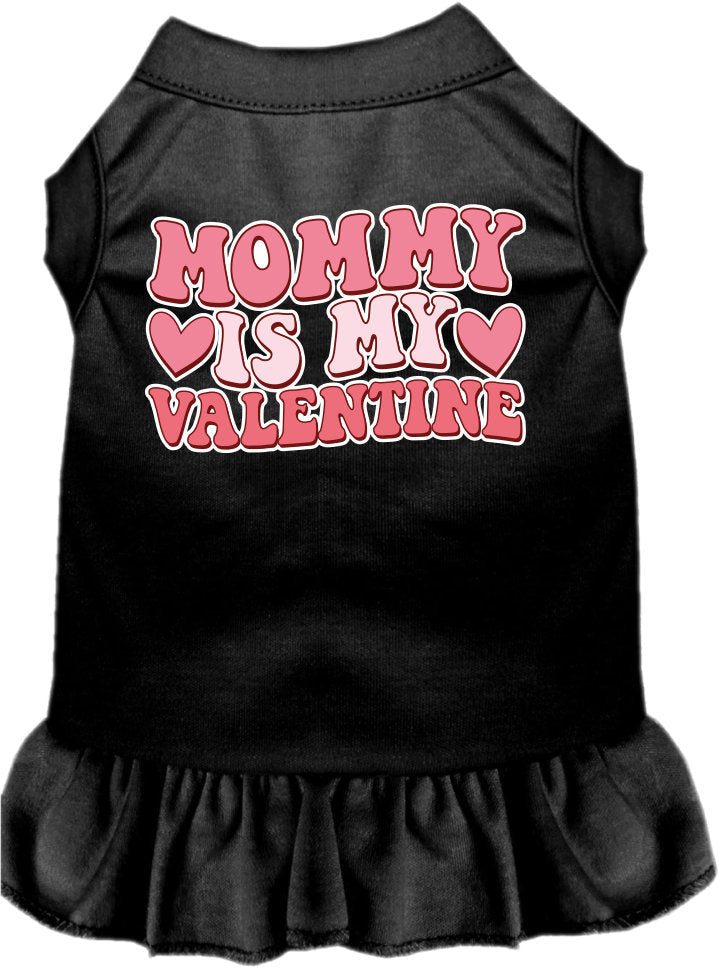 Pet Dog & Cat Screen Printed Dress "Mommy Is My Valentine"