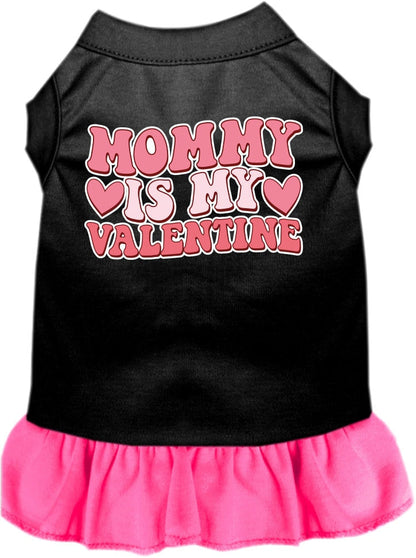 Pet Dog & Cat Screen Printed Dress "Mommy Is My Valentine"