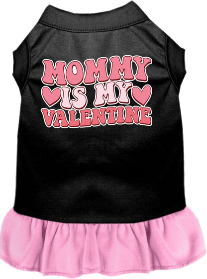 Pet Dog & Cat Screen Printed Dress "Mommy Is My Valentine"