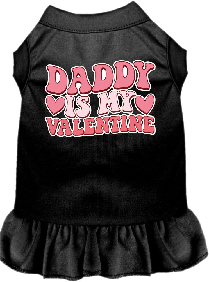 Vestido con estampado de mascotas para perros y gatos "Daddy Is My Valentine"