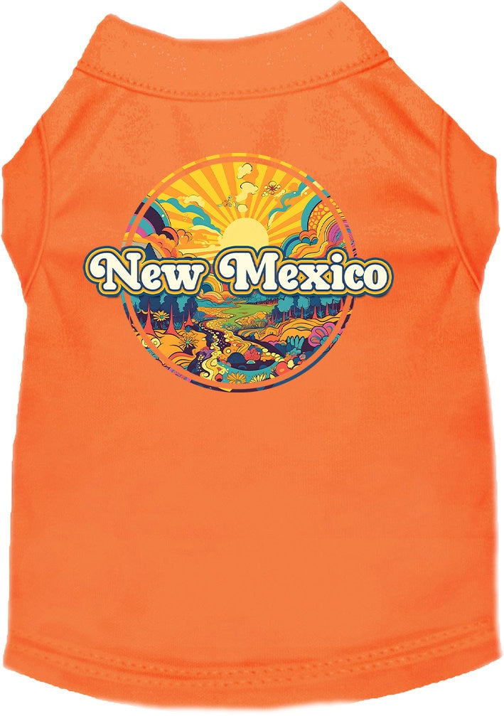 Camiseta serigrafiada para perros y gatos, "New Mexico Trippy Peaks"