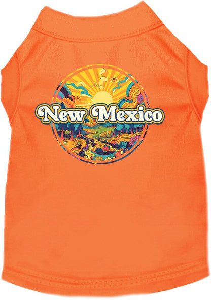 Camiseta serigrafiada para perros y gatos, "New Mexico Trippy Peaks"