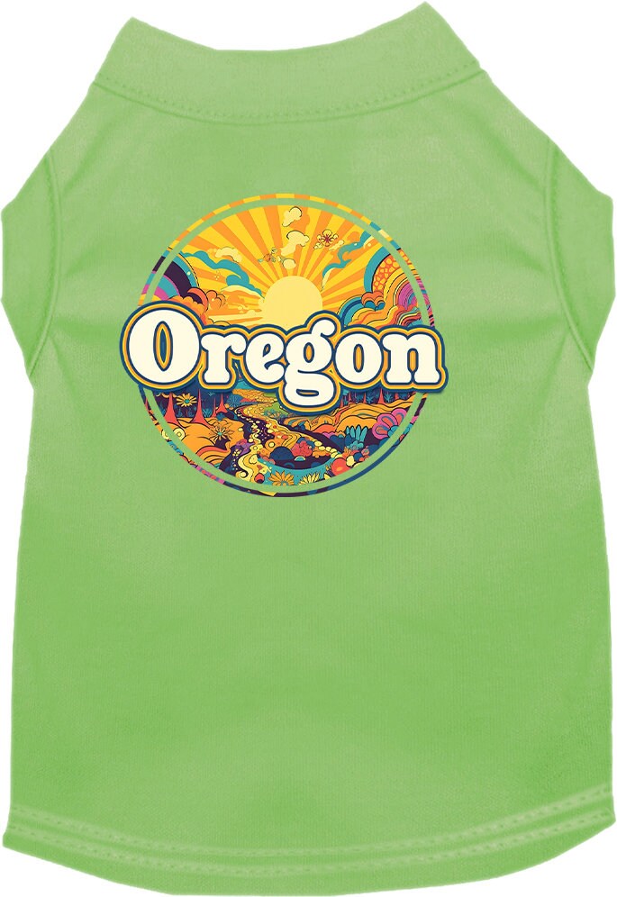 Camiseta serigrafiada para perros y gatos, "Oregon Trippy Peaks"