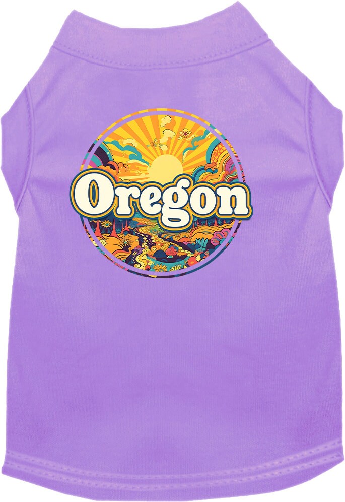 Camiseta serigrafiada para perros y gatos, "Oregon Trippy Peaks"