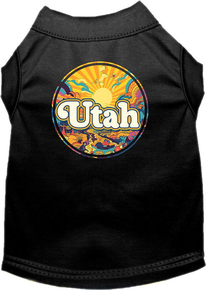 Camiseta serigrafiada para perros y gatos, "Utah Trippy Peaks"