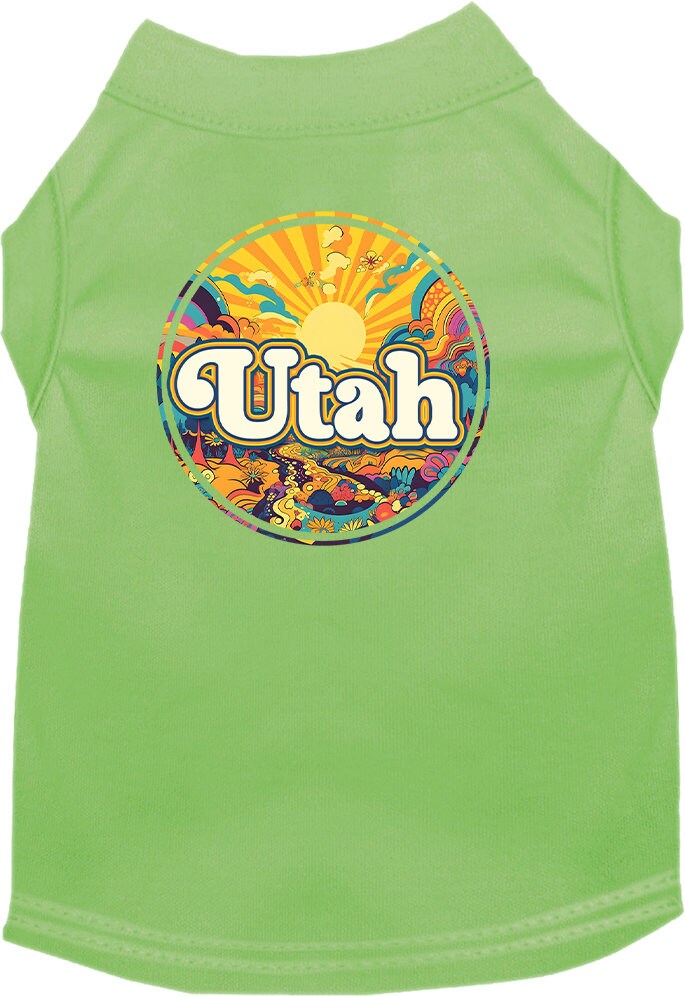 Camiseta serigrafiada para perros y gatos, "Utah Trippy Peaks"