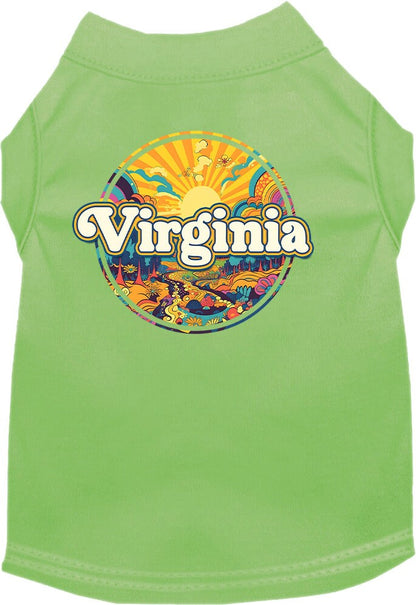 Camiseta serigrafiada para perros y gatos, "Virginia Trippy Peaks"