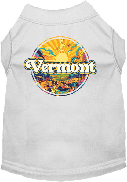 Camiseta serigrafiada para perros y gatos, "Vermont Trippy Peaks"