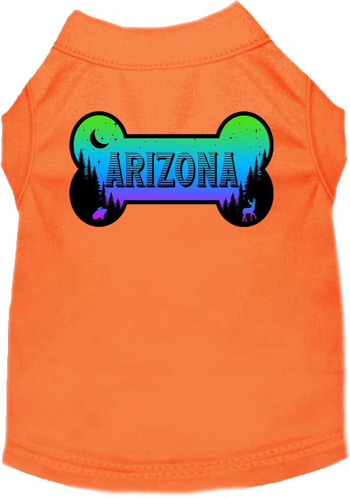 Pet Dog & Cat Screen Printed Shirt for Medium to Large Pets (Sizes 2XL-6XL), "Arizona Mountain Shades"