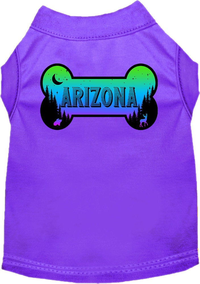 Pet Dog & Cat Screen Printed Shirt for Medium to Large Pets (Sizes 2XL-6XL), "Arizona Mountain Shades"