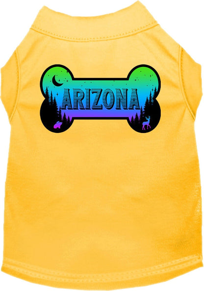 Pet Dog & Cat Screen Printed Shirt for Small to Medium Pets (Sizes XS-XL), "Arizona Mountain Shades"