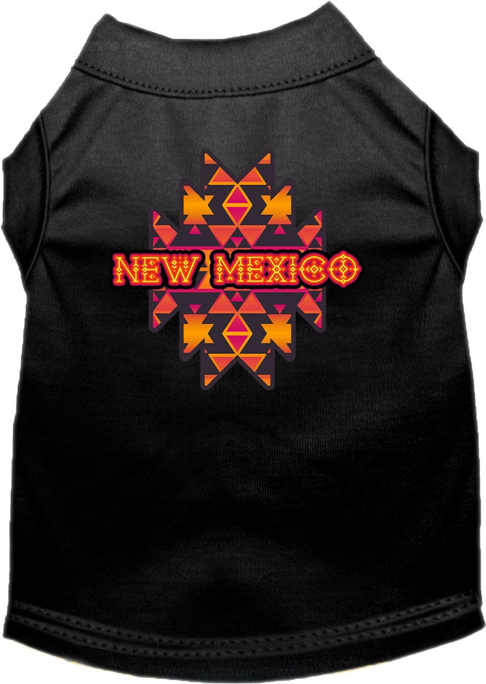 Camiseta serigrafiada para perros y gatos, para mascotas pequeñas y medianas (tallas XS a XL), "Tribal Navajo de Nuevo México"