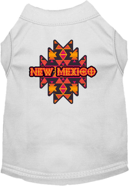 Camiseta serigrafiada para perros y gatos, para mascotas pequeñas y medianas (tallas XS a XL), "Tribal Navajo de Nuevo México"