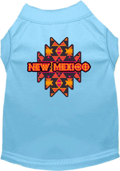 Camiseta serigrafiada para perros y gatos, para mascotas pequeñas y medianas (tallas XS a XL), "Tribal Navajo de Nuevo México"