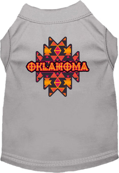 Camiseta serigrafiada para perros y gatos, para mascotas pequeñas y medianas (tallas XS a XL), "Oklahoma Navajo Tribal"