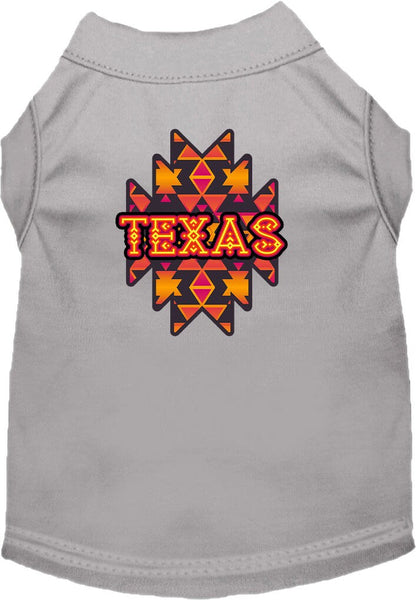 Camiseta serigrafiada para perros y gatos, para mascotas pequeñas y medianas (tallas XS a XL), "Texas Navajo Tribal"