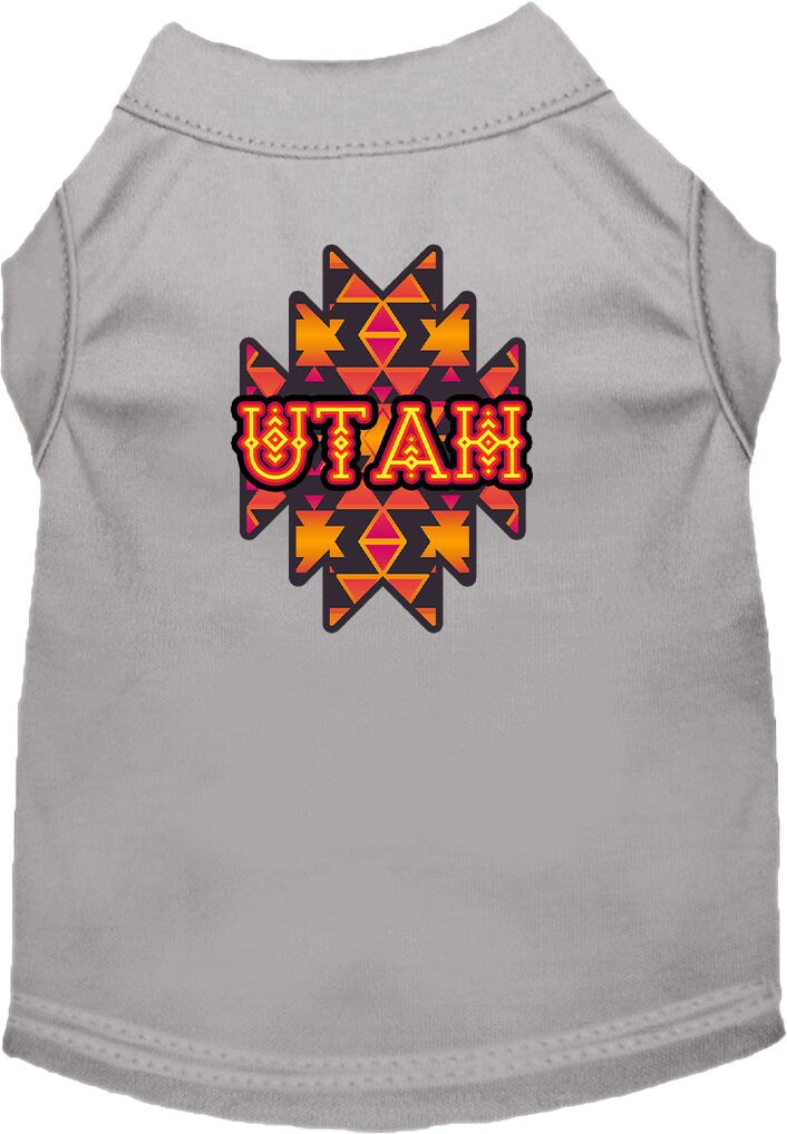 Pet Dog & Cat Screen Printed Shirt for Medium to Large Pets (Sizes 2XL-6XL), "Utah Navajo Tribal"