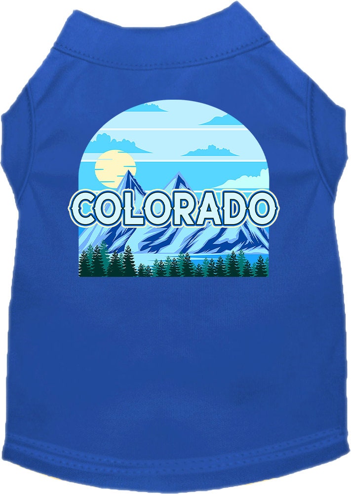 Pet Dog & Cat Screen Printed Shirt for Medium to Large Pets (Sizes 2XL-6XL), "Colorado Trailblazer"