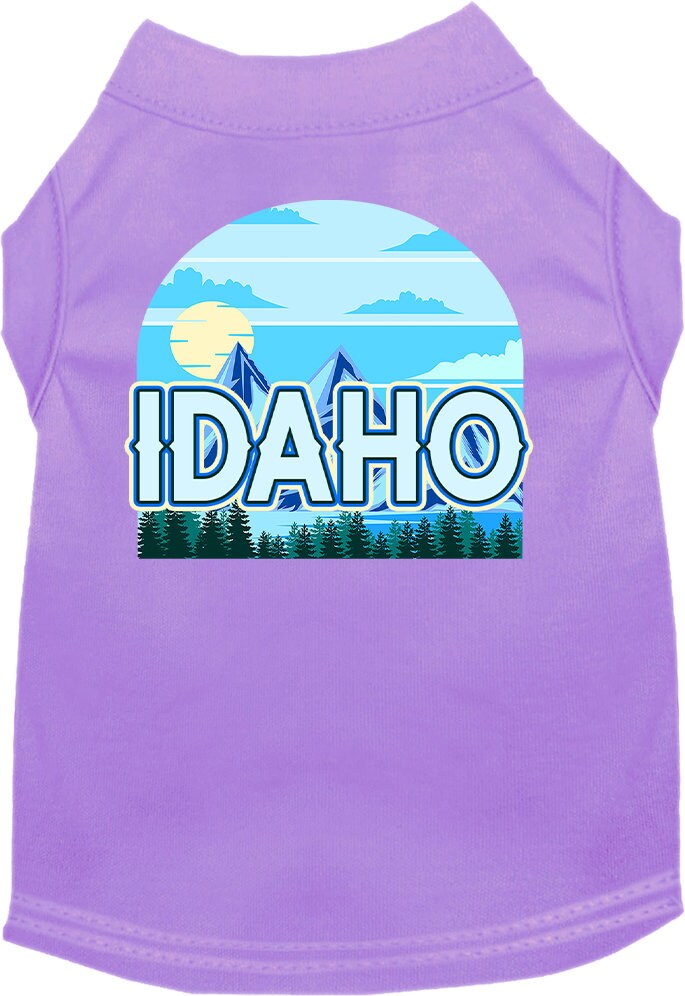 Pet Dog & Cat Screen Printed Shirt for Medium to Large Pets (Sizes 2XL-6XL), "Idaho Trailblazer"