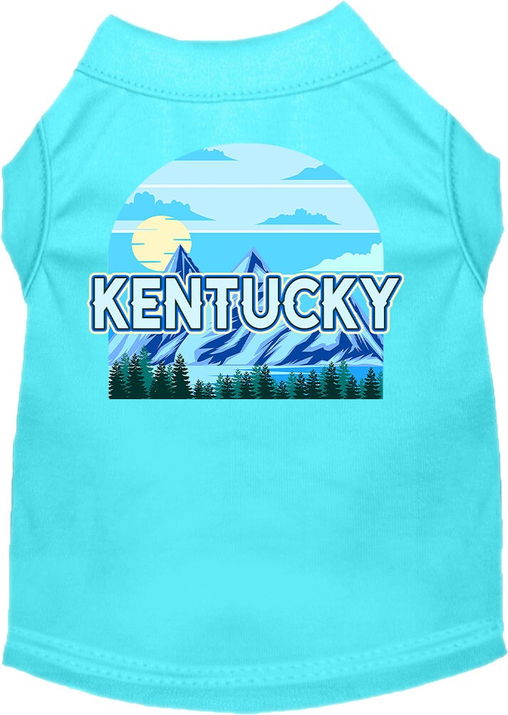 Camiseta serigrafiada para perros y gatos, para mascotas pequeñas y medianas (tallas XS a XL), "Kentucky Trailblazer"