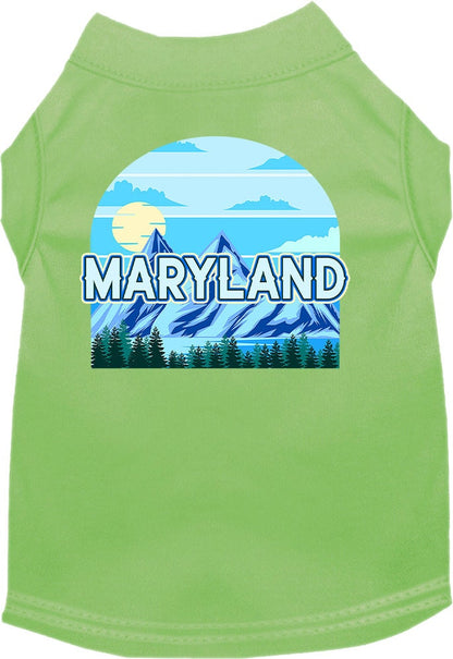 Pet Dog & Cat Screen Printed Shirt for Medium to Large Pets (Sizes 2XL-6XL), "Maryland Trailblazer"