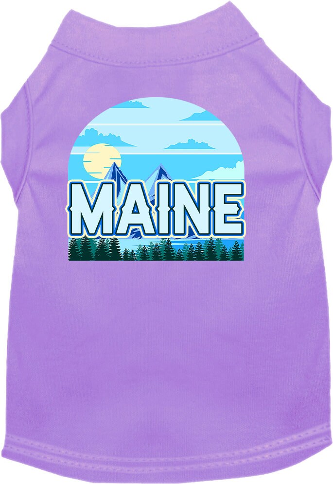 Pet Dog & Cat Screen Printed Shirt for Medium to Large Pets (Sizes 2XL-6XL), "Maine Trailblazer"