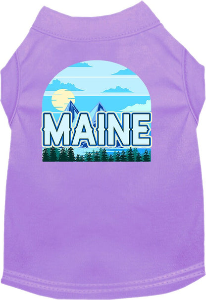 Pet Dog & Cat Screen Printed Shirt for Medium to Large Pets (Sizes 2XL-6XL), "Maine Trailblazer"