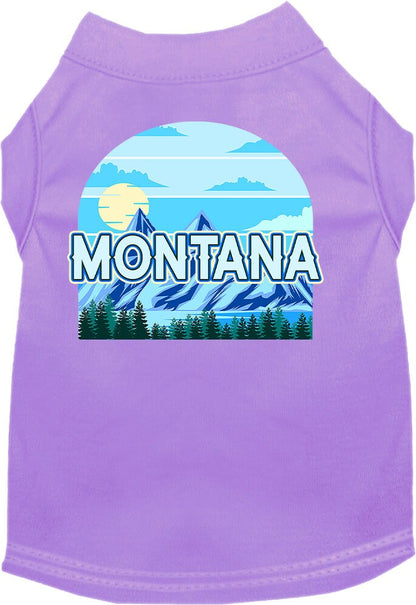 Pet Dog & Cat Screen Printed Shirt for Medium to Large Pets (Sizes 2XL-6XL), "Montana Trailblazer"