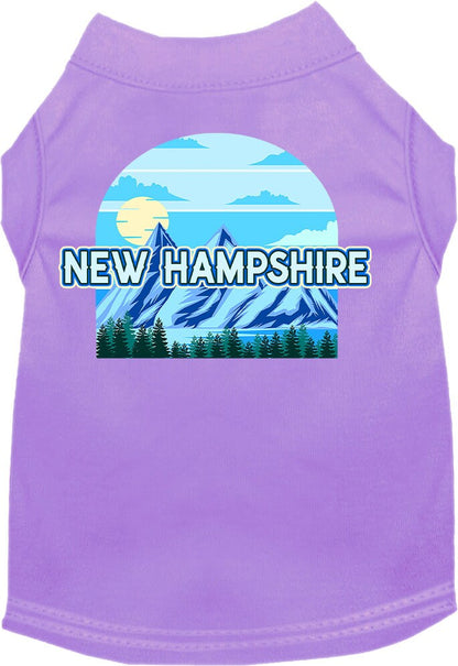 Camiseta serigrafiada para perros y gatos, para mascotas pequeñas y medianas (tallas XS a XL), "New Hampshire Trailblazer"