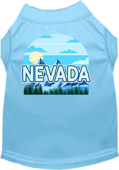 Pet Dog & Cat Screen Printed Shirt for Medium to Large Pets (Sizes 2XL-6XL), "Nevada Trailblazer"