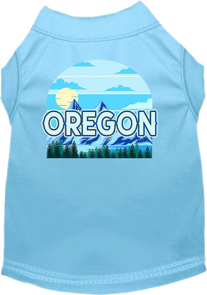 Camiseta serigrafiada para perros y gatos, para mascotas pequeñas y medianas (tallas XS a XL), "Oregon Trailblazer"