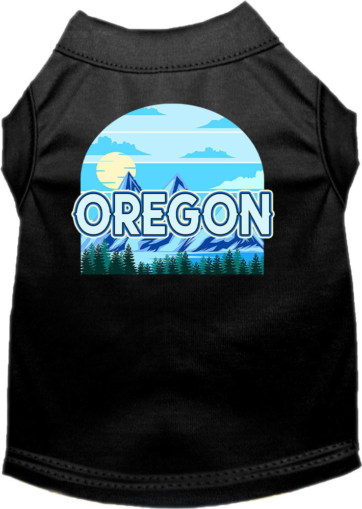 Camiseta serigrafiada para perros y gatos, para mascotas pequeñas y medianas (tallas XS a XL), "Oregon Trailblazer"