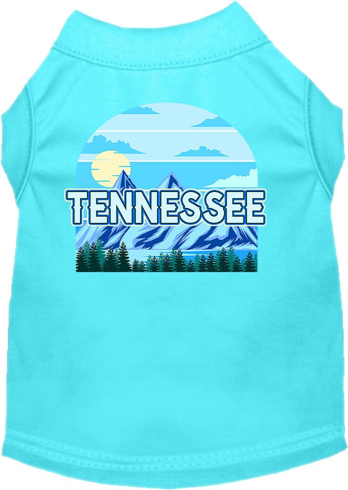 Camiseta serigrafiada para perros y gatos, para mascotas pequeñas y medianas (tallas XS a XL), "Tennessee Trailblazer"