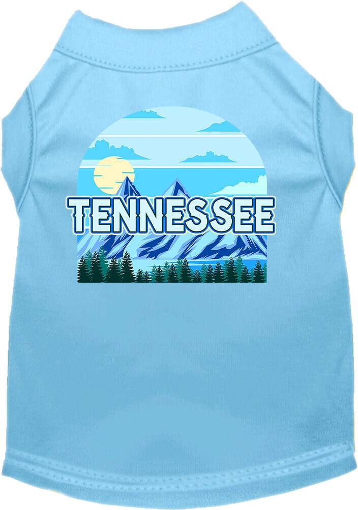 Camiseta serigrafiada para perros y gatos, para mascotas pequeñas y medianas (tallas XS a XL), "Tennessee Trailblazer"