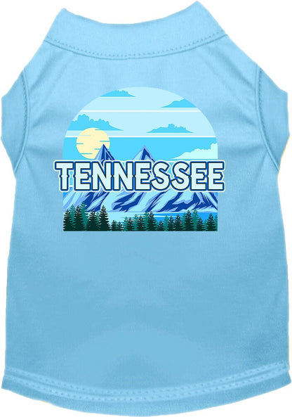 Camiseta serigrafiada para perros y gatos, para mascotas pequeñas y medianas (tallas XS a XL), "Tennessee Trailblazer"