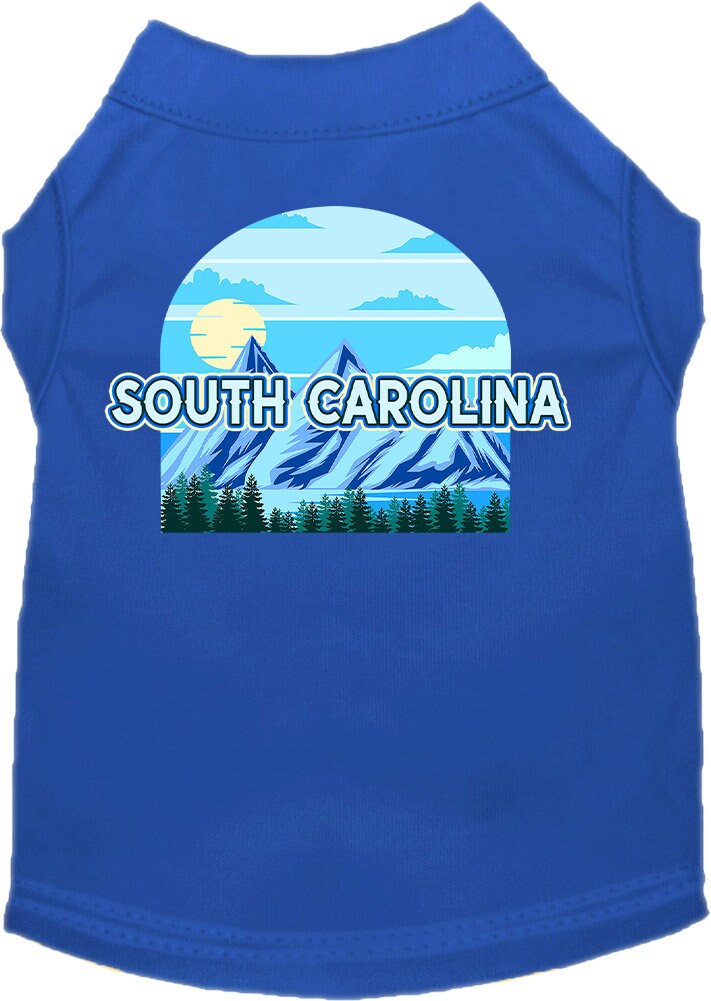 Camiseta serigrafiada para perros y gatos, para mascotas pequeñas y medianas (tallas XS a XL), "South Carolina Trailblazer"