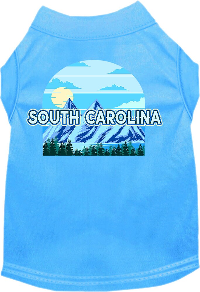 Camiseta serigrafiada para perros y gatos, para mascotas pequeñas y medianas (tallas XS a XL), "South Carolina Trailblazer"