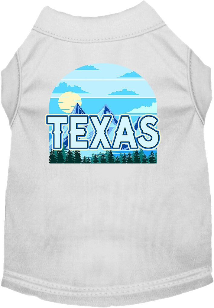 Camiseta serigrafiada para perros y gatos, para mascotas pequeñas y medianas (tallas XS a XL), "Texas Trailblazer"