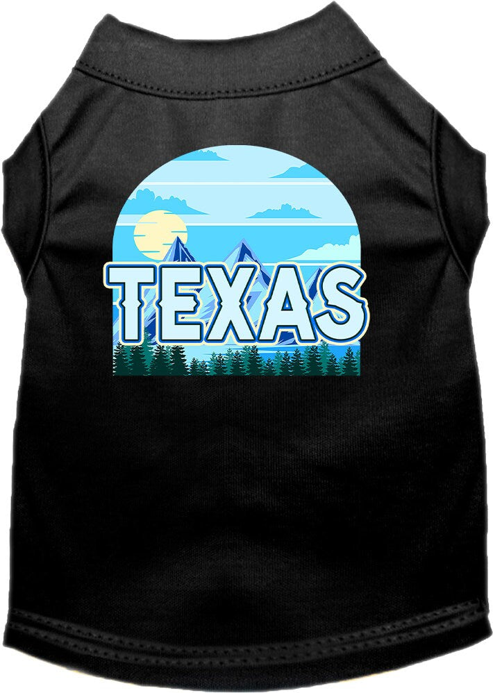 Camiseta serigrafiada para perros y gatos, para mascotas pequeñas y medianas (tallas XS a XL), "Texas Trailblazer"