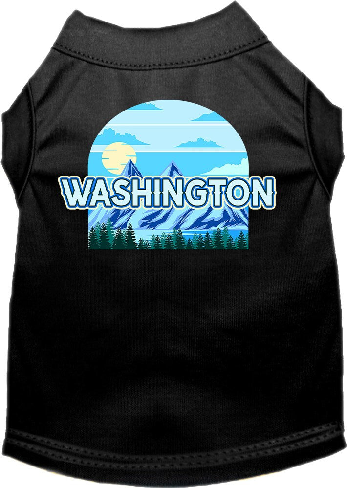 Pet Dog & Cat Screen Printed Shirt for Medium to Large Pets (Sizes 2XL-6XL), "Washington Trailblazer"