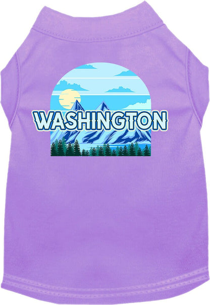 Camiseta serigrafiada para perros y gatos, para mascotas pequeñas y medianas (tallas XS a XL), "Washington Trailblazer"