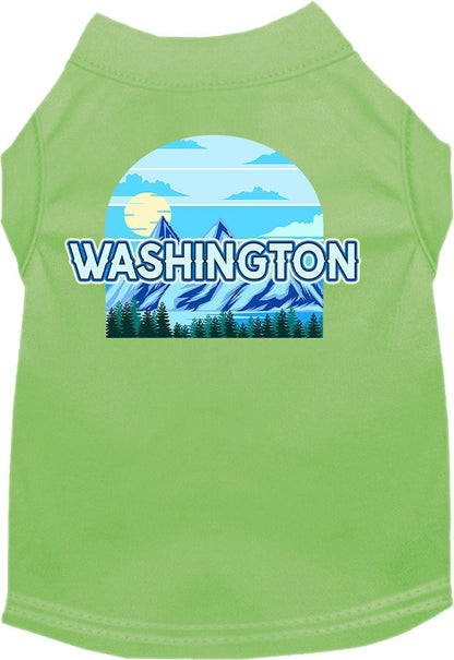 Camiseta serigrafiada para perros y gatos, para mascotas pequeñas y medianas (tallas XS a XL), "Washington Trailblazer"