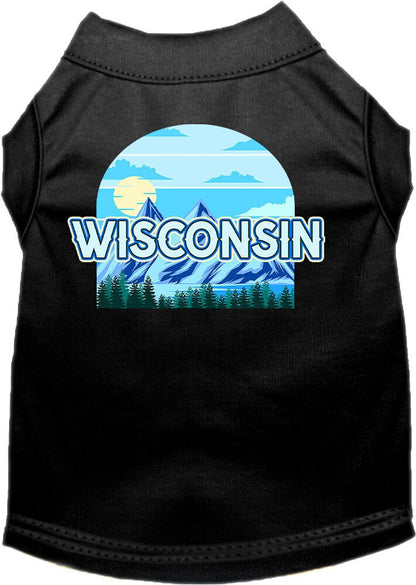 Pet Dog & Cat Screen Printed Shirt for Medium to Large Pets (Sizes 2XL-6XL), "Wisconsin Trailblazer"